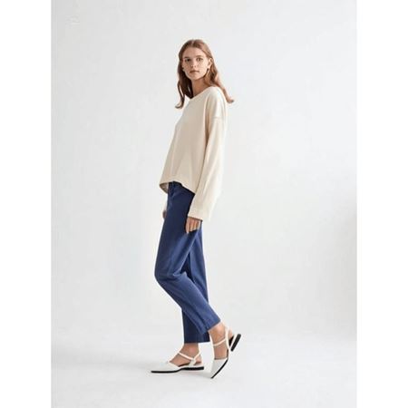 Canca Beyaz Rugan Babet Ayakkabı