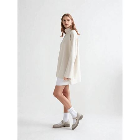 Yokox Bej Cilt Oxford Ayakkabı