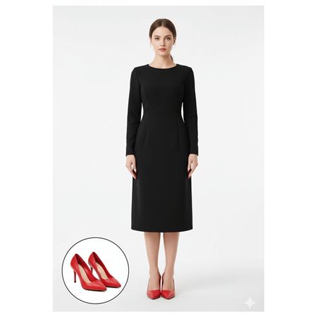 Jilya Kırmızı Cilt Stiletto Ayakkabı