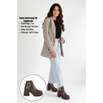 Pinma Kahverengi Cilt Topuklu Bot