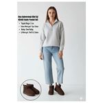 Elsa Kahverengi Süet İçi Kürklü Kadın Panduf Bot