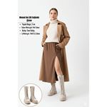 Mennd Bej Cilt Bağcıklı Çizme