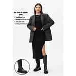 Idax Siyah Cilt Topuklu Çizme