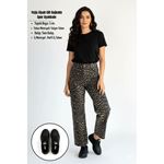 Yejja Siyah Cilt Bağcıklı Spor Ayakkabı