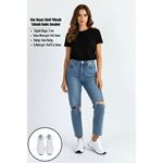 Slar Beyaz Simli Yüksek Tabanlı Ortopedik Kadın Sneaker