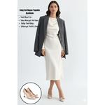 Coby Bej Rugan Topuklu Ayakkabı