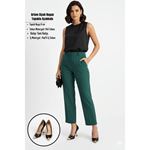 Artem Siyah Rugan Topuklu Ayakkabı