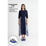 Doran Mavi Cilt Topuklu Ayakkabı