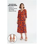 Year Bej Cilt Turuncu Detaylı Turuncu Topuklu Topuklu Ayakkabı