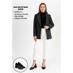 Cande Siyah Cilt Topuklu Ayakkabı