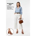 Cica Taba Cilt Topuklu Ayakkabı