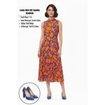 Lucky Mavi Cilt Topuklu Ayakkabı