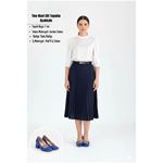 Tino Mavi Cilt Topuklu Ayakkabı