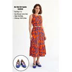 Kier Mavi Cilt Topuklu Ayakkabı