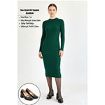 Tino Siyah Cilt Topuklu Ayakkabı