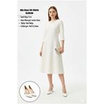 Ulba Beyaz Cilt Stiletto Ayakkabı