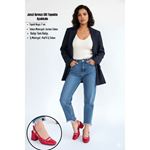 Jecci Kırmızı Cilt Topuklu Ayakkabı