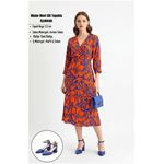 Mulen Mavi Cilt Topuklu Ayakkabı