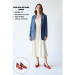 Desniy Kırmızı Cilt Topuklu Ayakkabı