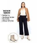 Harly Bej Cilt Topuklu Bot