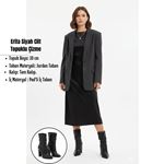 Erita Siyah Cilt Topuklu Çizme