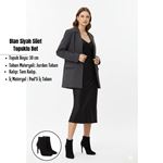 Blan Siyah Süet Topuklu Bot