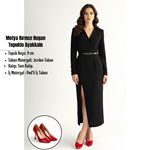 Motya Kırmızı Rugan Topuklu Ayakkabı