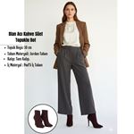 Blan Acı Kahve Süet Topuklu Bot