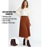 Loora Açık Kahve Süet Topuklu Bot