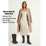 Meof Acı Kahve Cilt Topuklu Çizme