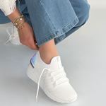 Weor Beyaz Triko Bağcıklı Spor Ayakkabı