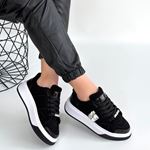 Ceans Siyah Süet Bağcıklı Spor Ayakkabı