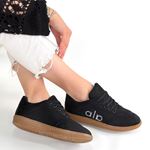 Lendo Siyah Süet Bağcıklı Spor Ayakkabı