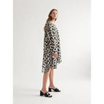 Caren Siyah Kare Burun Kalın Topuk Toka Aksesuarlı Kadın Terlik