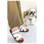 Kooni Beyaz Cilt Terlik