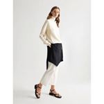 Nordi Siyah Cilt Kemerli Sandalet